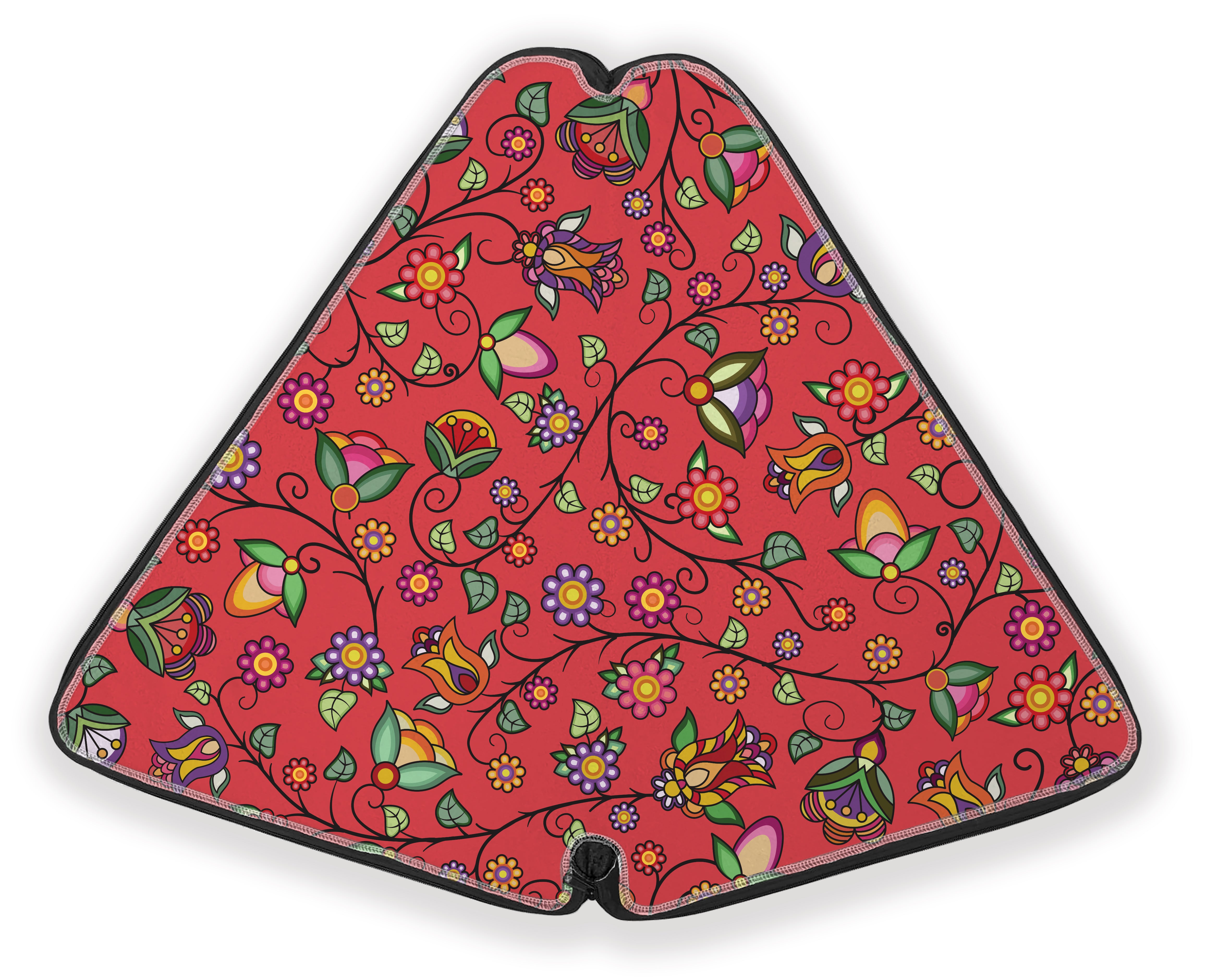 27 Inch Fan Case - Heartbeat Petals Red