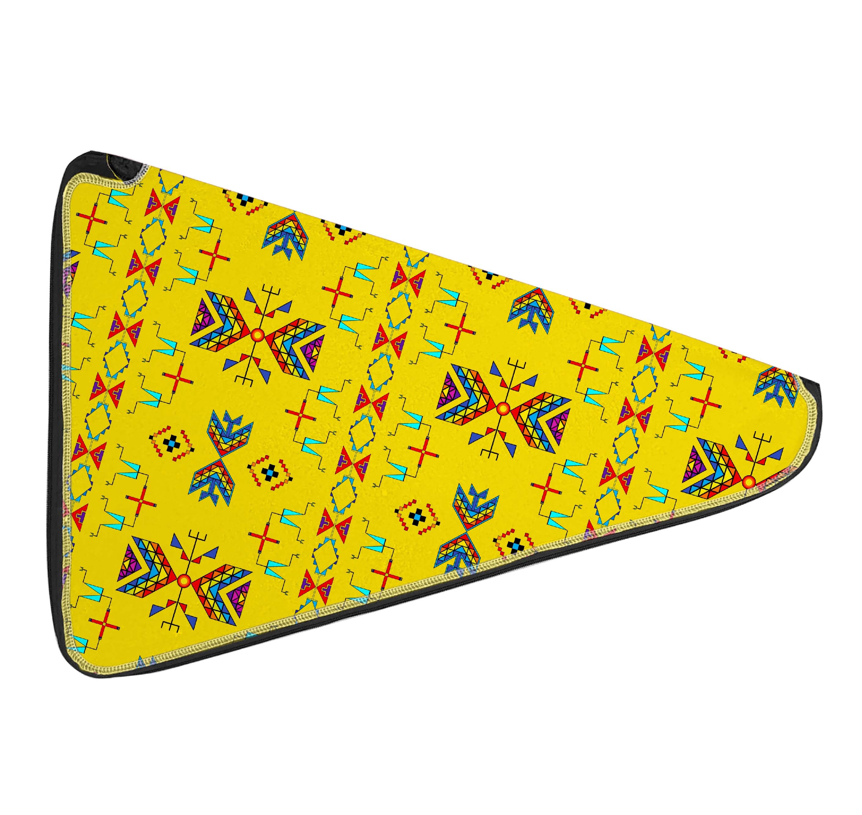 27 Inch Fan Case - Rainy Chief Rainbow Yellow