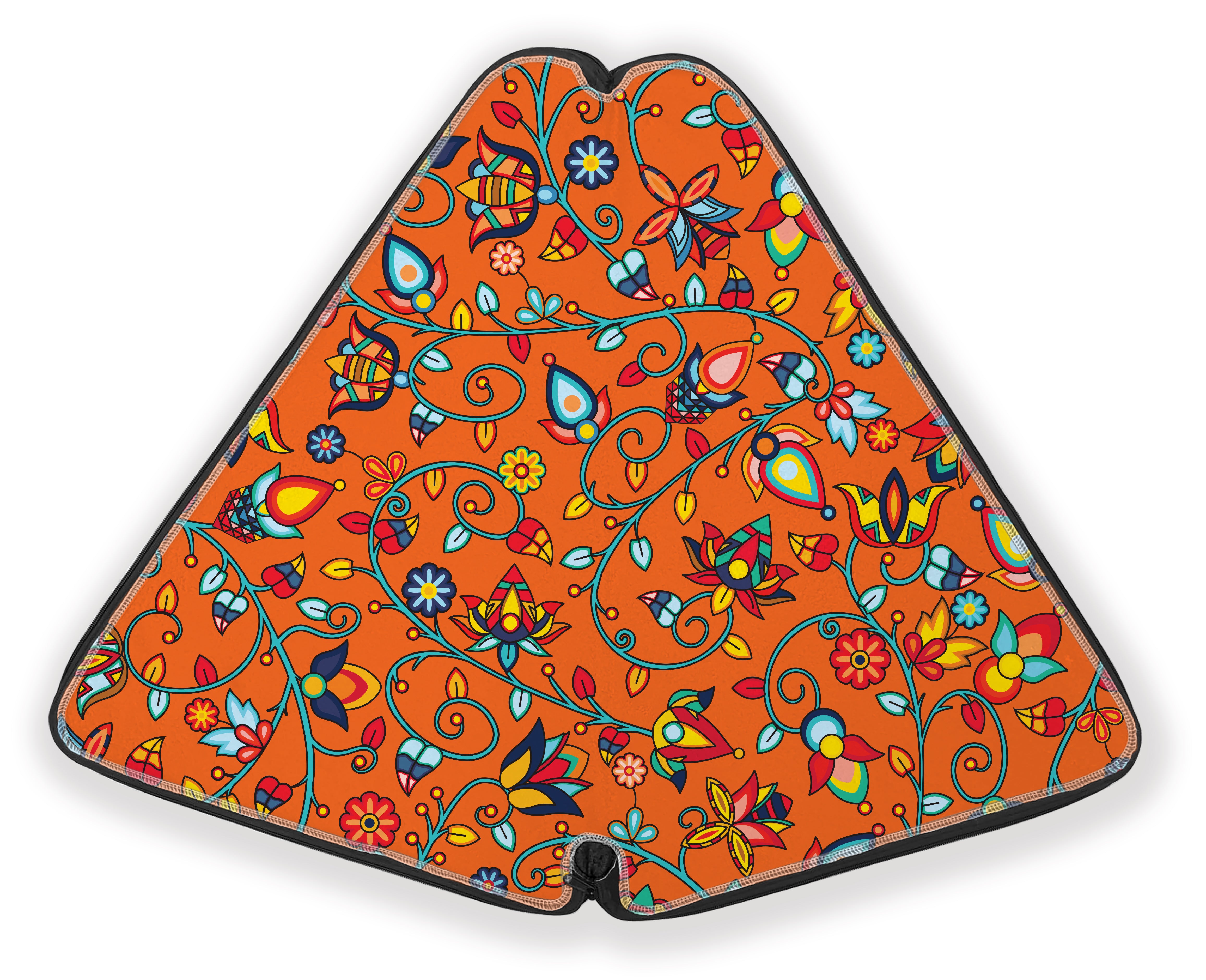 27 Inch Fan Case - Thorny Path ECM Orange