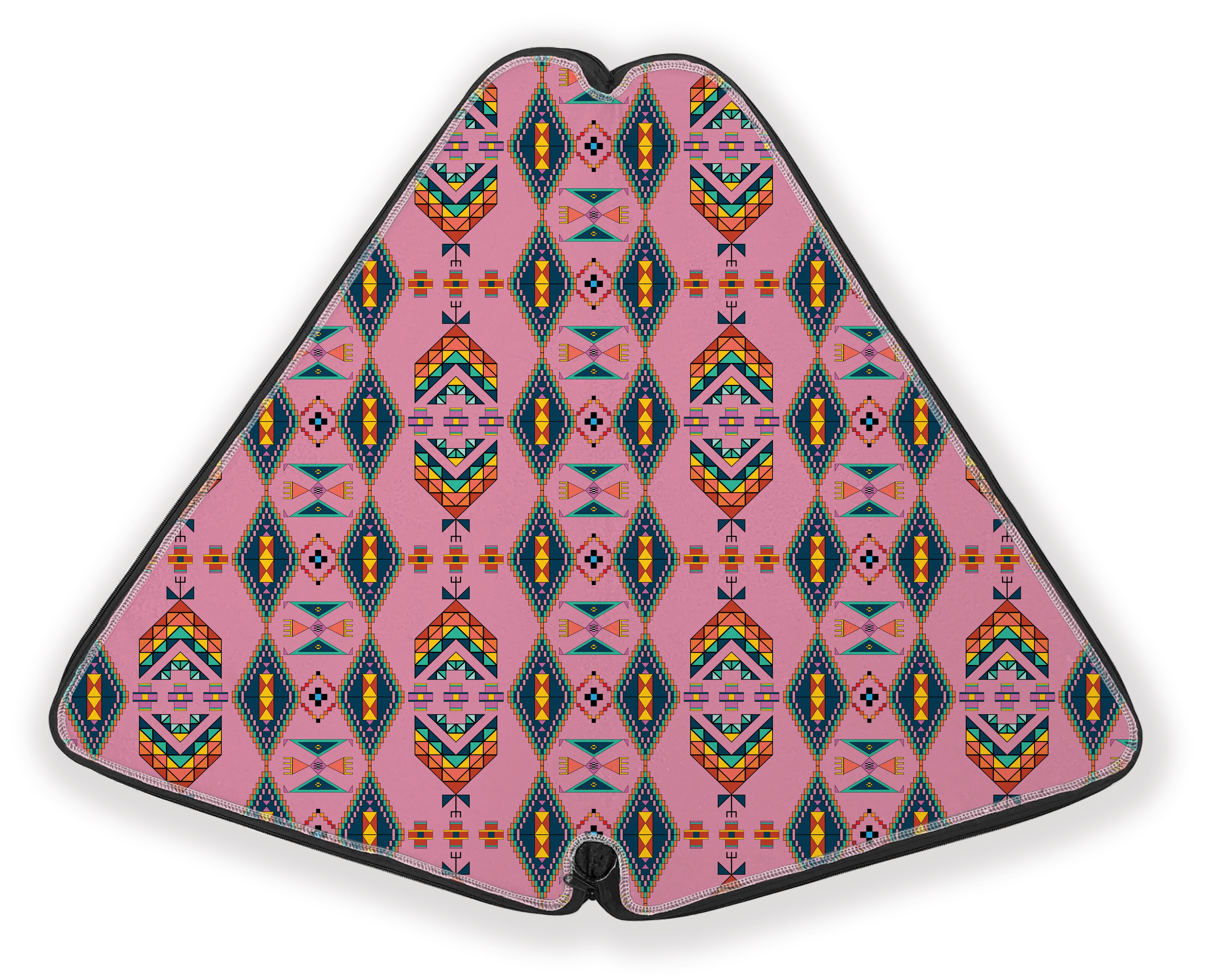 27 Inch Fan Case - Travois Tipi Dusky Sunset