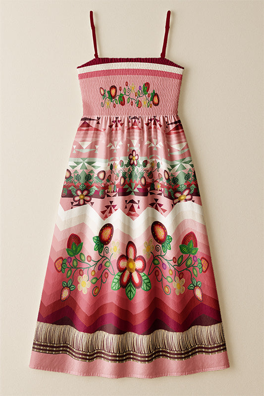 Sacred Strawberry Pink 1 Smock Top Dress