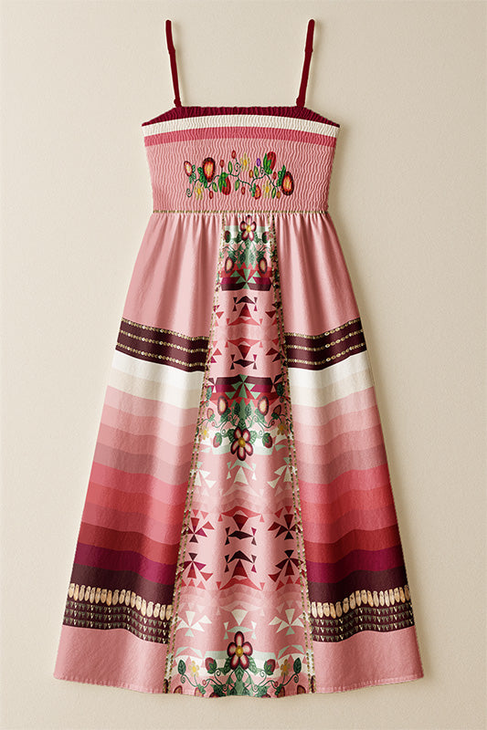 Sacred Strawberry Pink 2 Smock Top Dress