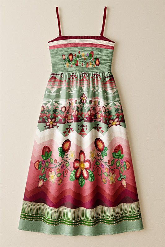 Sacred Strawberry Sage 1 Smock Top Dress