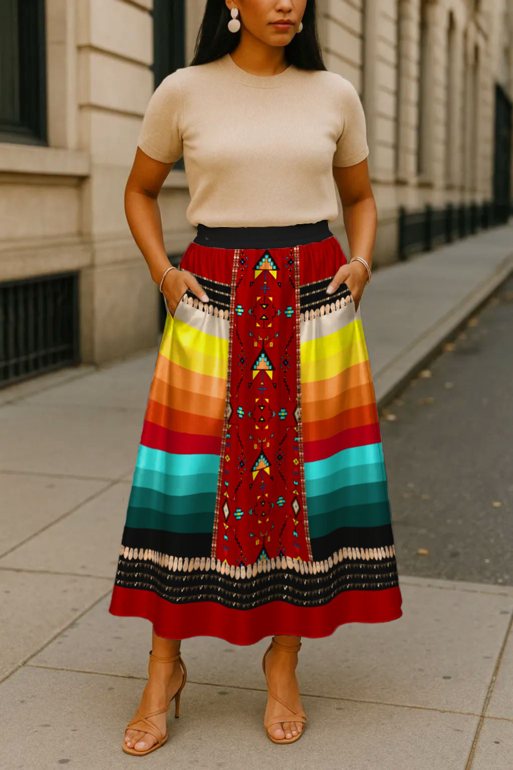 Sentinel of the Plains Red 2 Skirt