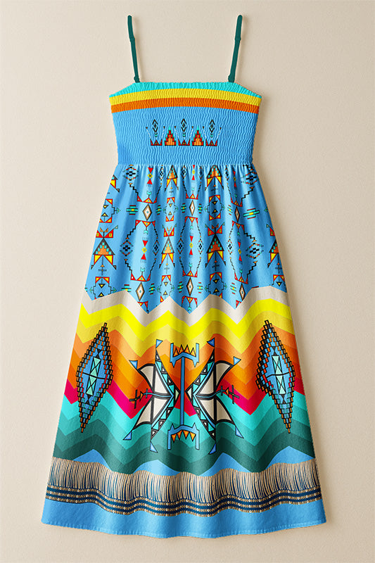 Sentinel of the Plains Turquoise 1 Smock Top Dress