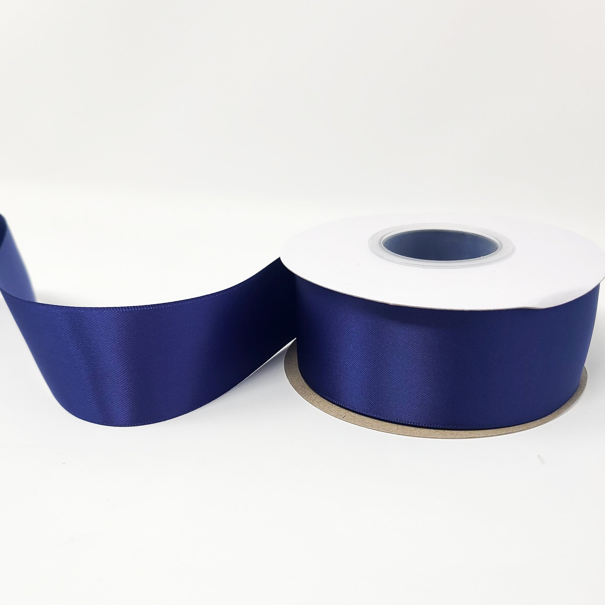 Ink Blue - Double Face 1.5 inch Solid Colored Ribbon