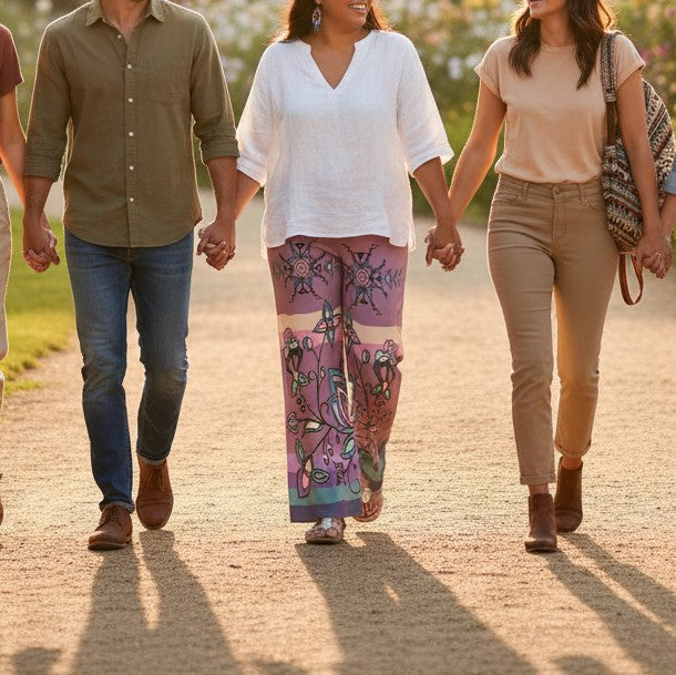 Snow Petal Spirit Ribbon Pant