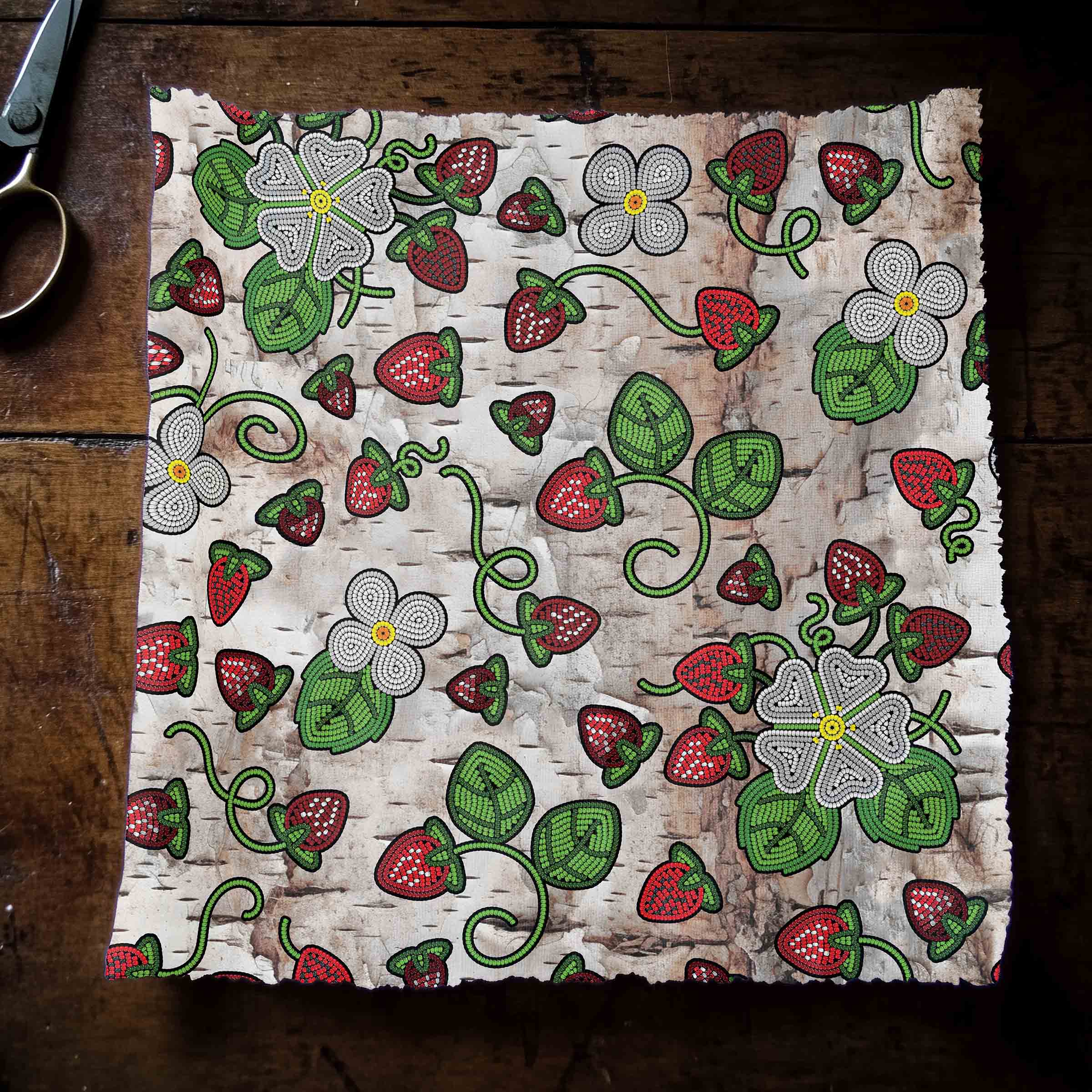 Strawberry Dreams Br Bark 56 Inch Cotton Poplin Pre Order