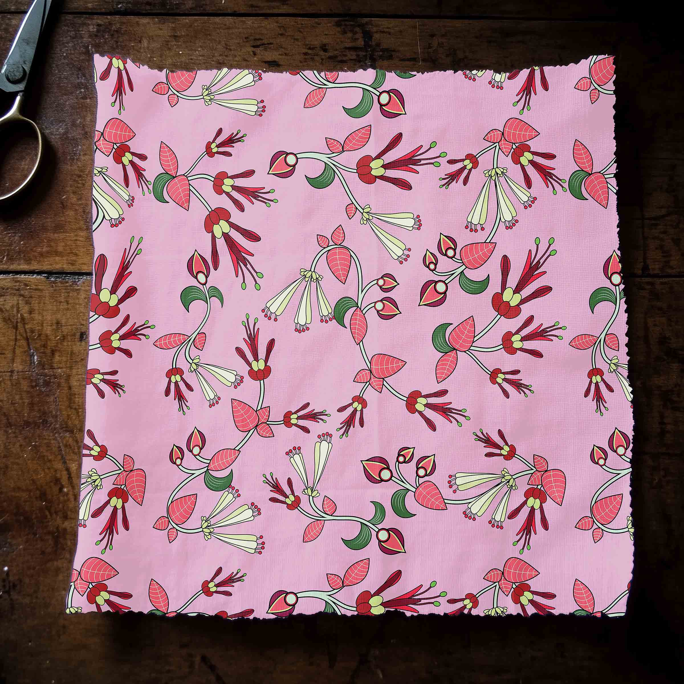 Strawberry Floral 56 inch Cotton Poplin Pre Order