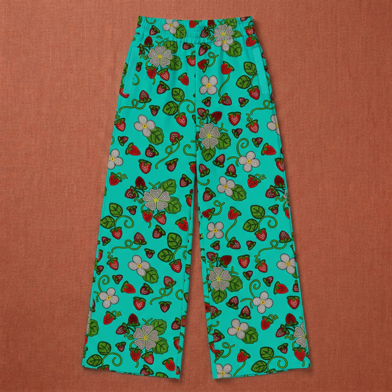 Strawberry Dreams Turquoise Women's Pants