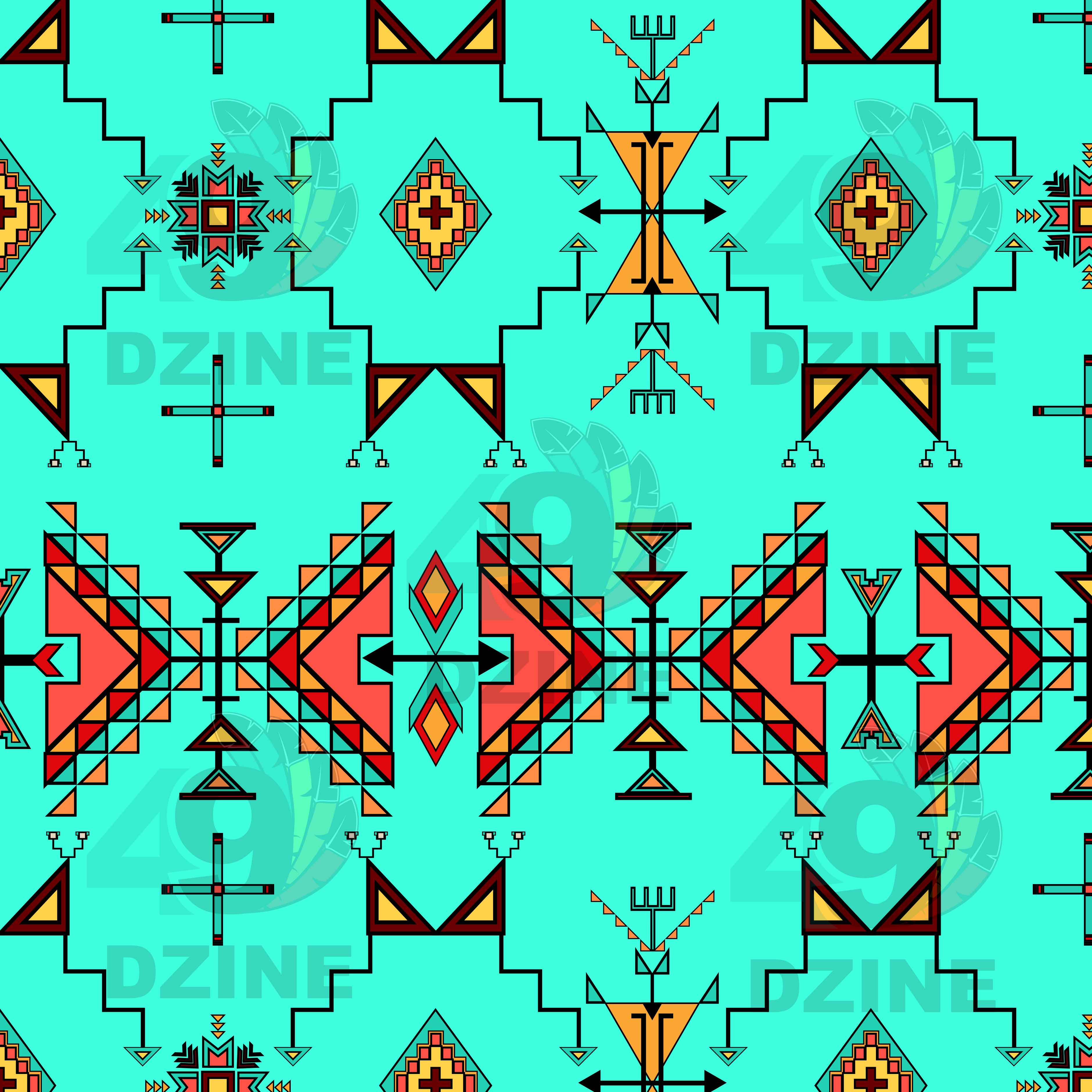 Thunder Flight Turquoise Satin Fabric By the Yard Pre Order