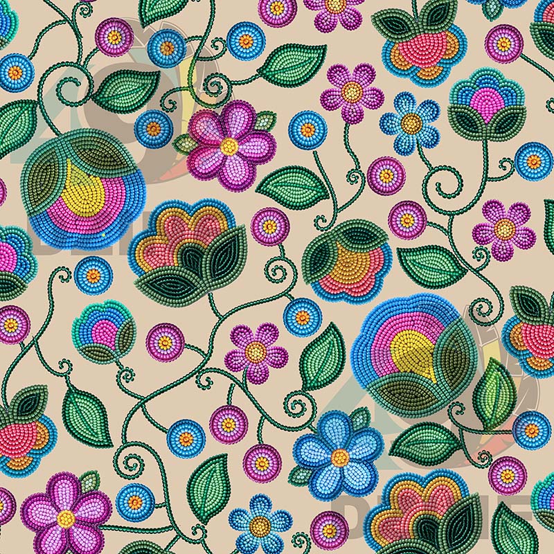 Turquoise Sunbeam Cream 42 Inch Cotton Poplin Pre Order