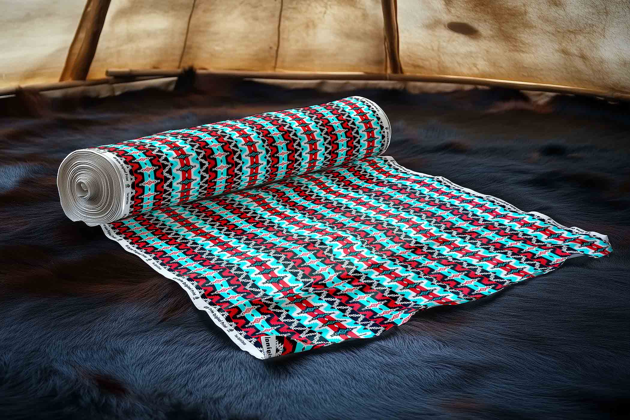Two Spirit Dance Satin Fabric By the Yard Pre Order