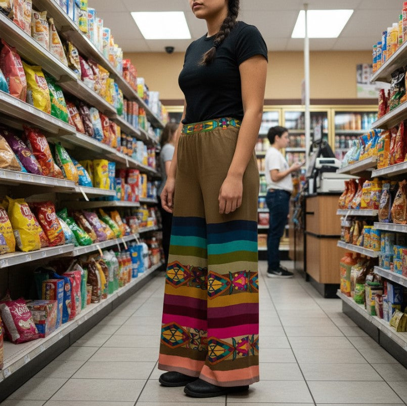 Whispering Leaves Ribbon Pants