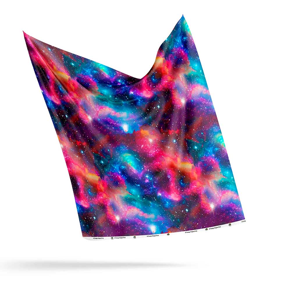 Cosmic Spring Satin Fabric By the Yard Pre Order