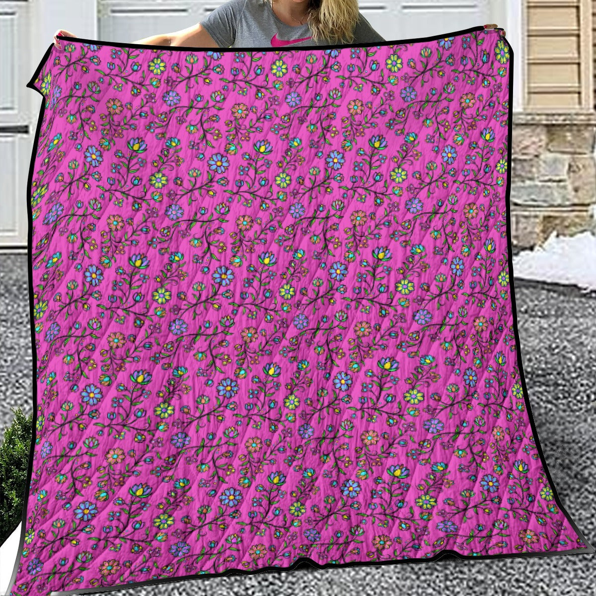 Cosmic Whispers Pastel Passion Lightweight & Breathable Quilt With Edge-wrapping Strips