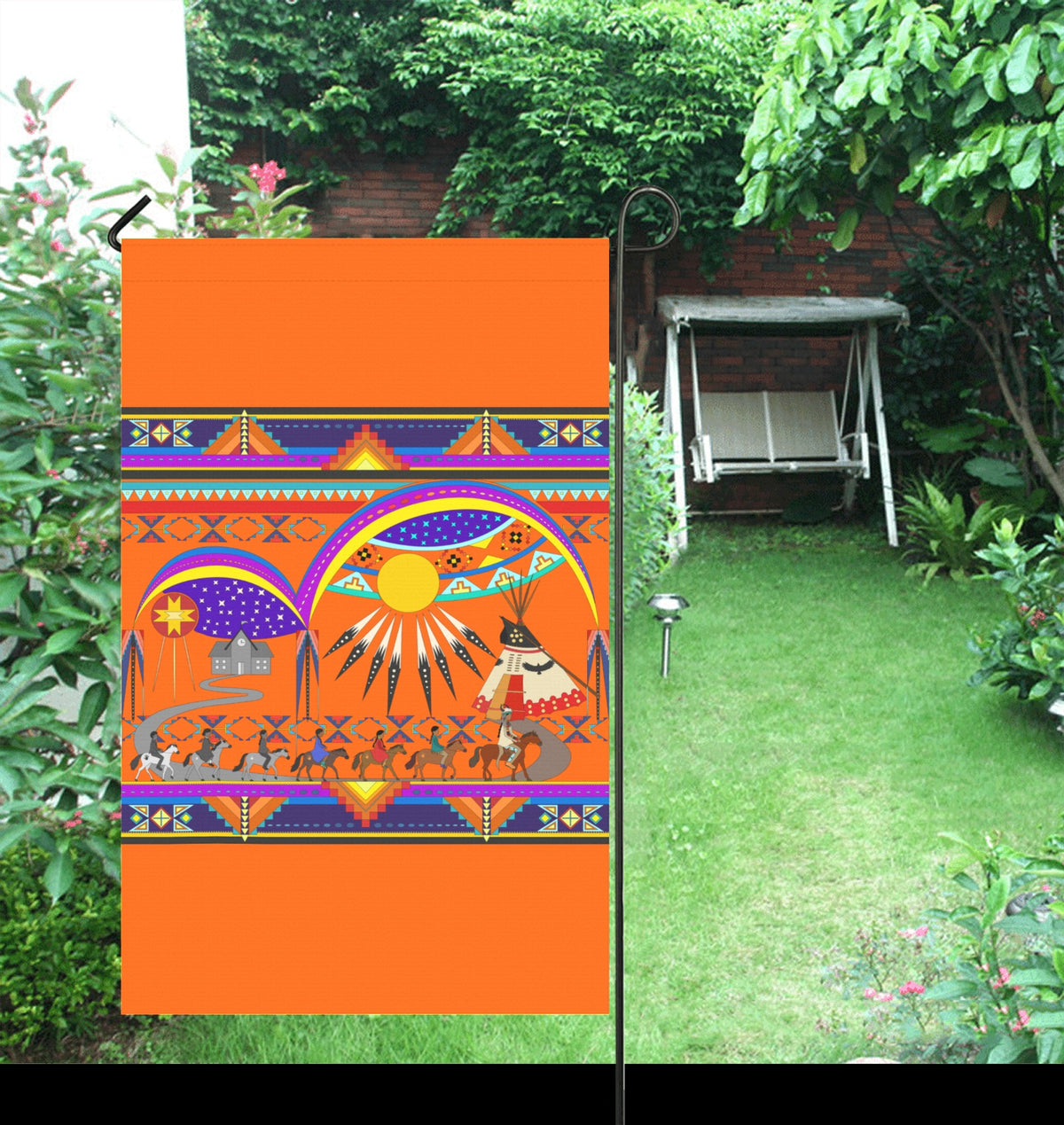 Seven Generations Medicine Garden Flag 36''x60'' (Two Sides Printing)
