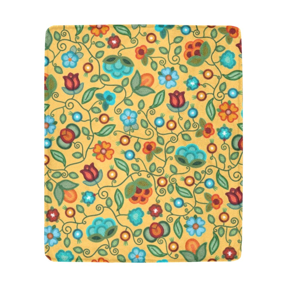 Prairie Fire Petals Honey Ultra-Soft Micro Fleece Blanket 50"x60"