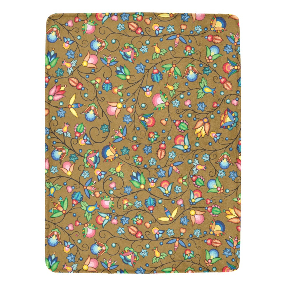 Prairie Plains Spirit Fall Leaves Ultra-Soft Micro Fleece Blanket 60"x80"