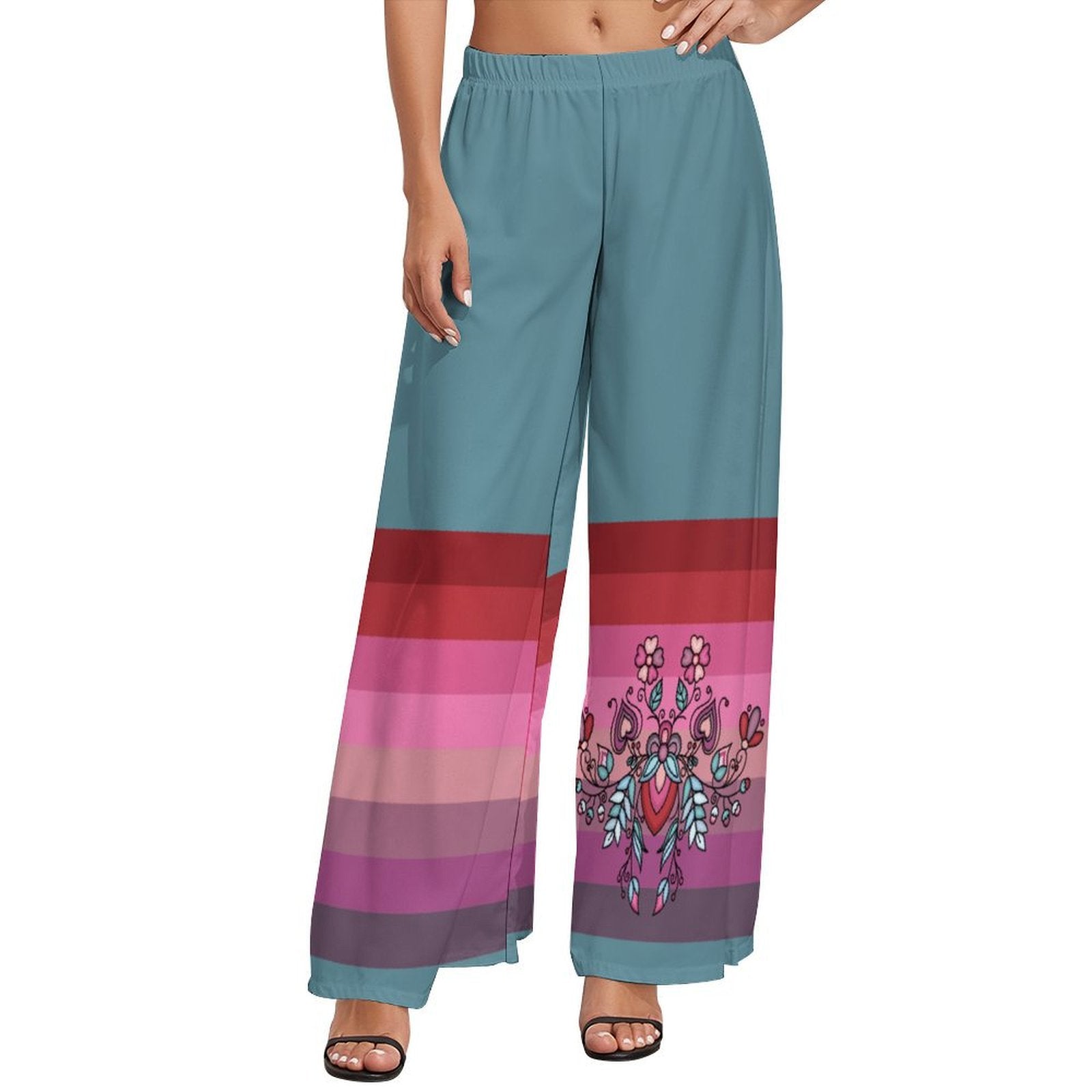 Aurora Blooms Ribbon Pants