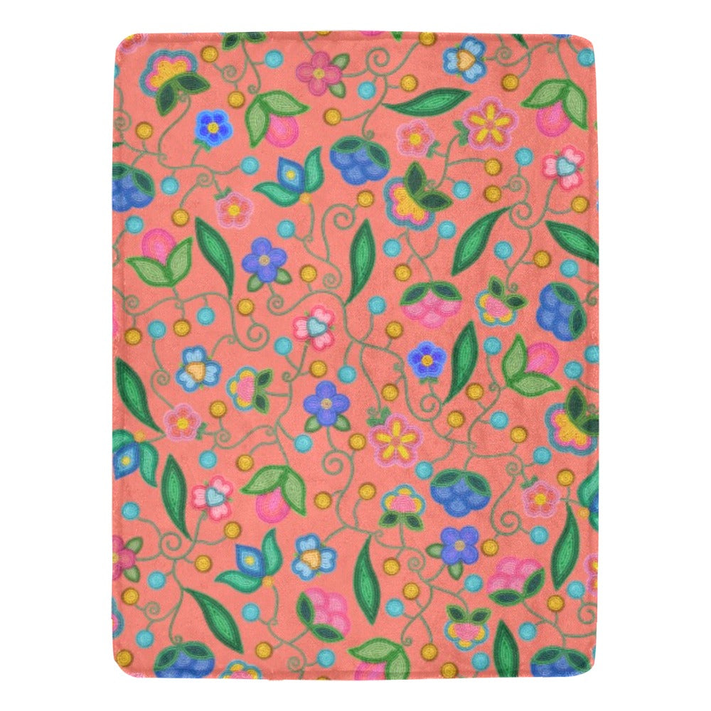 Skyberry Serenade Peach Ultra-Soft Micro Fleece Blanket 60"x80"