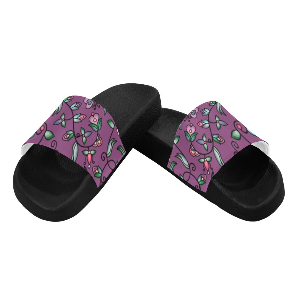 Amber Evening Garland Purple Men's Slide Sandals