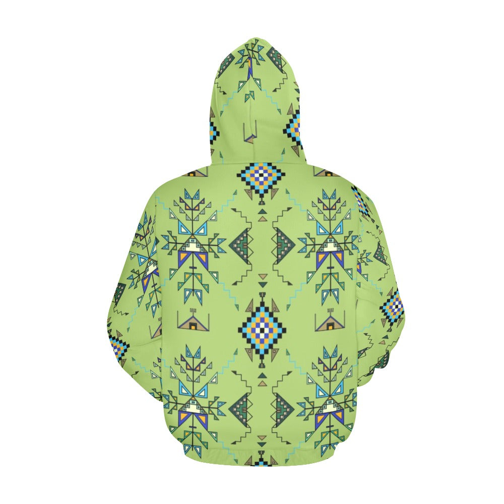Bear Shield Green Hoodie for Men (USA Size)