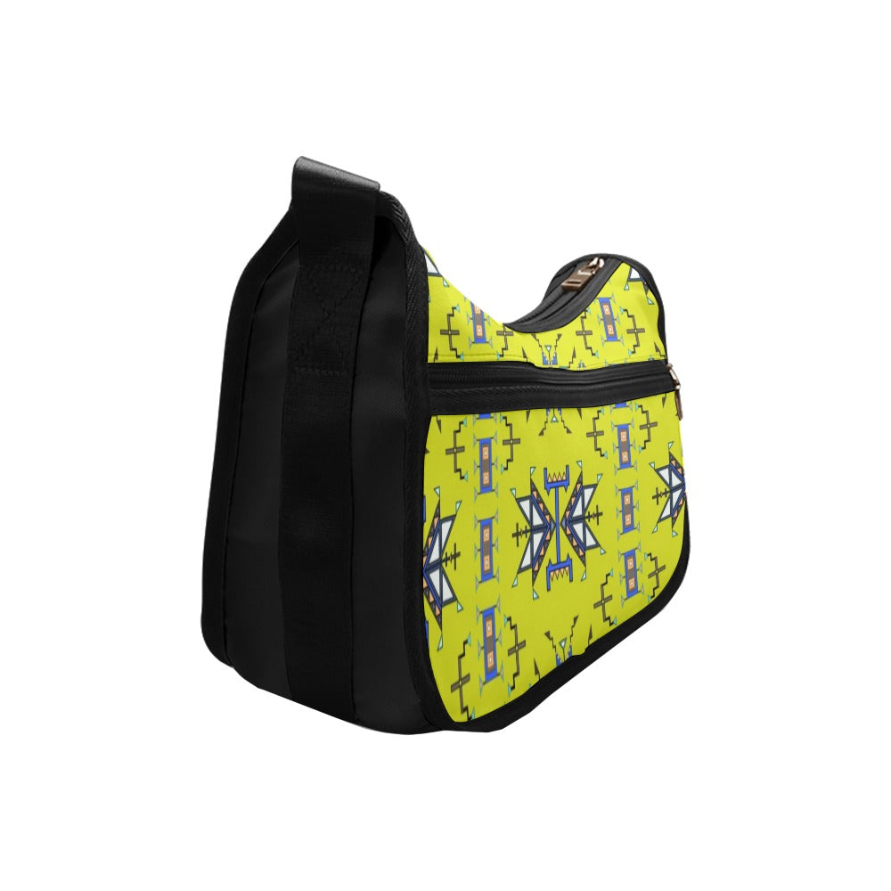 Eagle Strike Fabric Lime Crossbody Bag