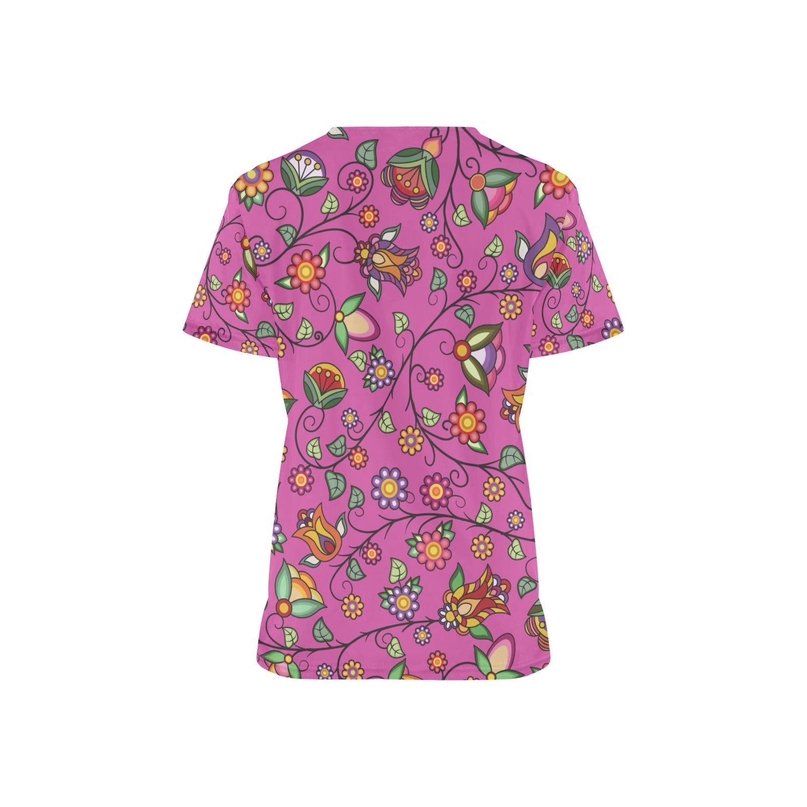 Heartbeat Petals Pink Scrub Top