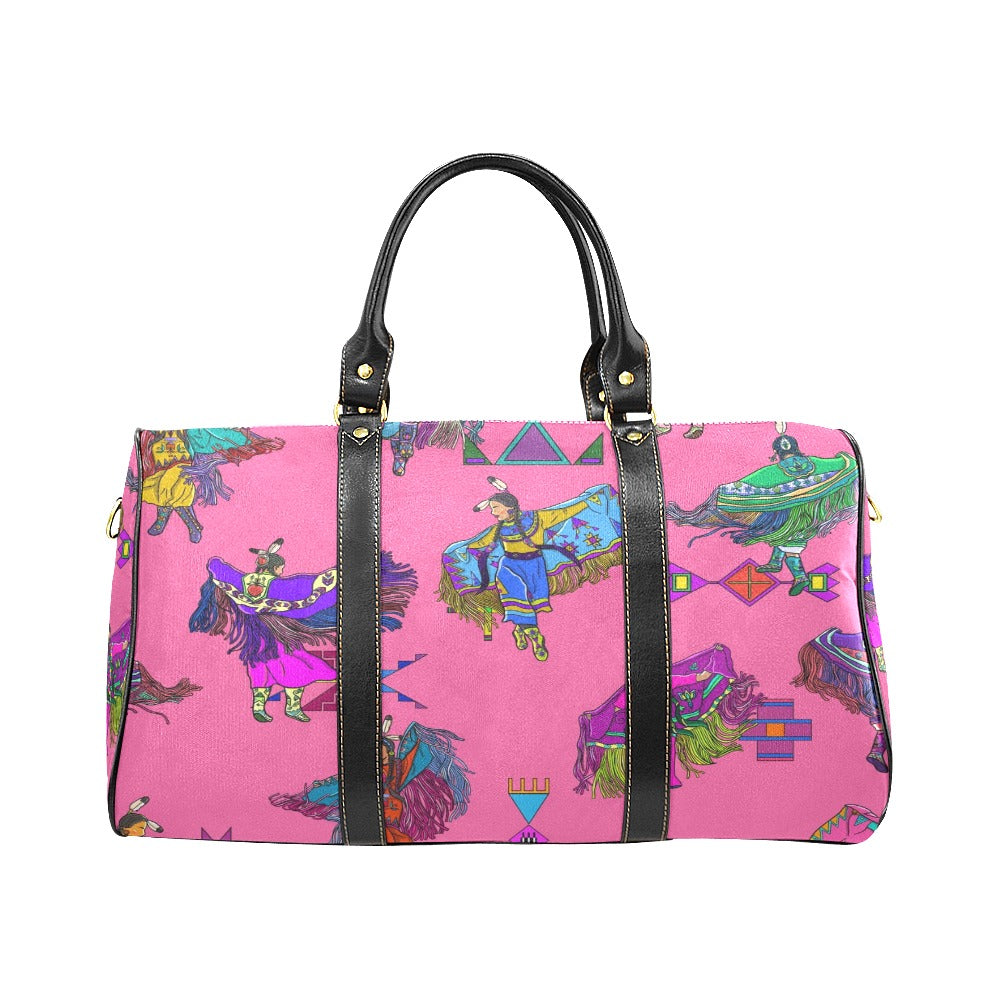 Women's Fancy Dancers Pink Waterproof Travel Bag/Small