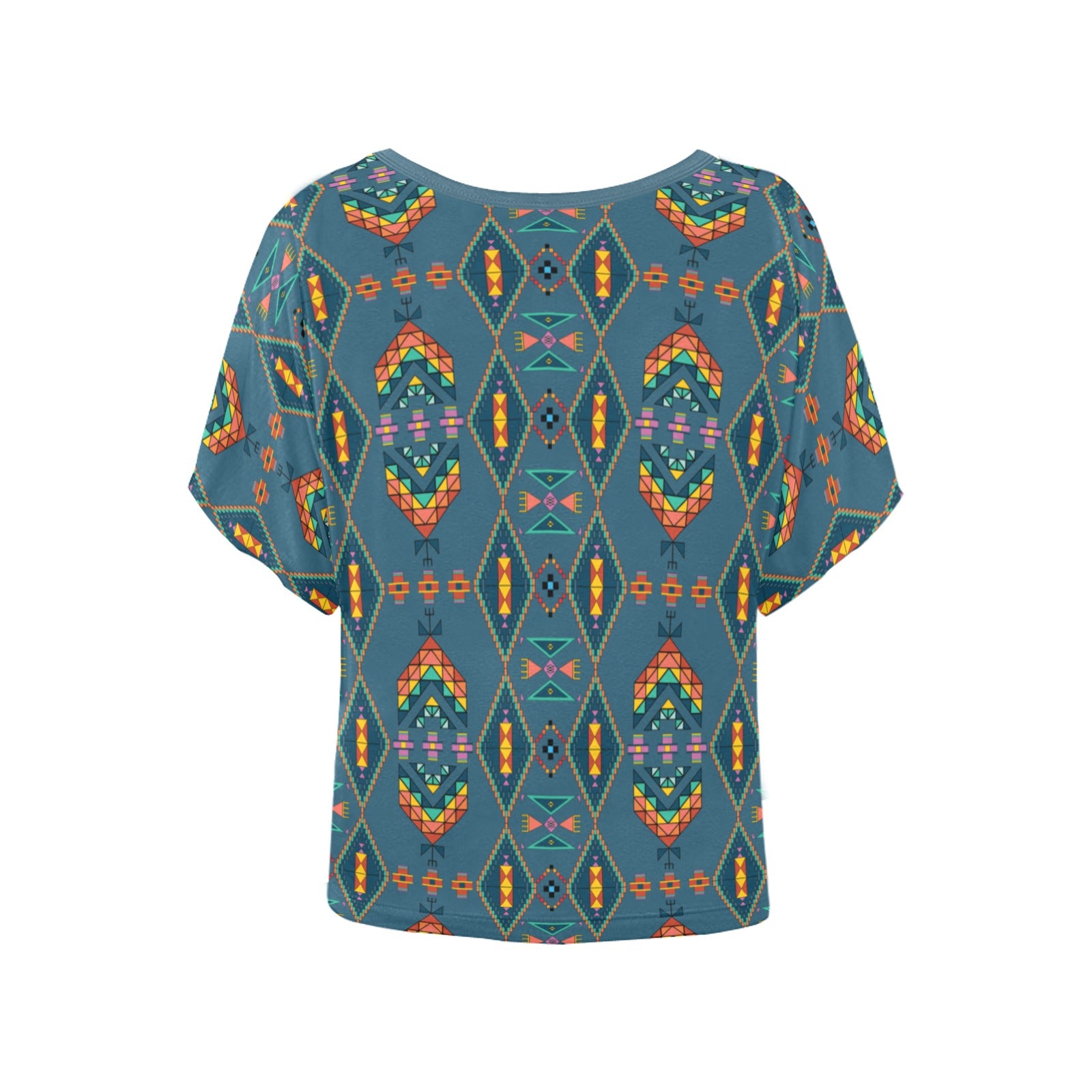 Travois Tipi Deep Lake Women's Batwing-Sleeved Blouse T shirt