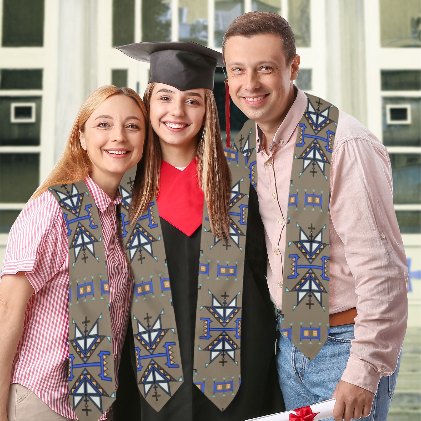 Eagle Strike Brown Graduation Stole