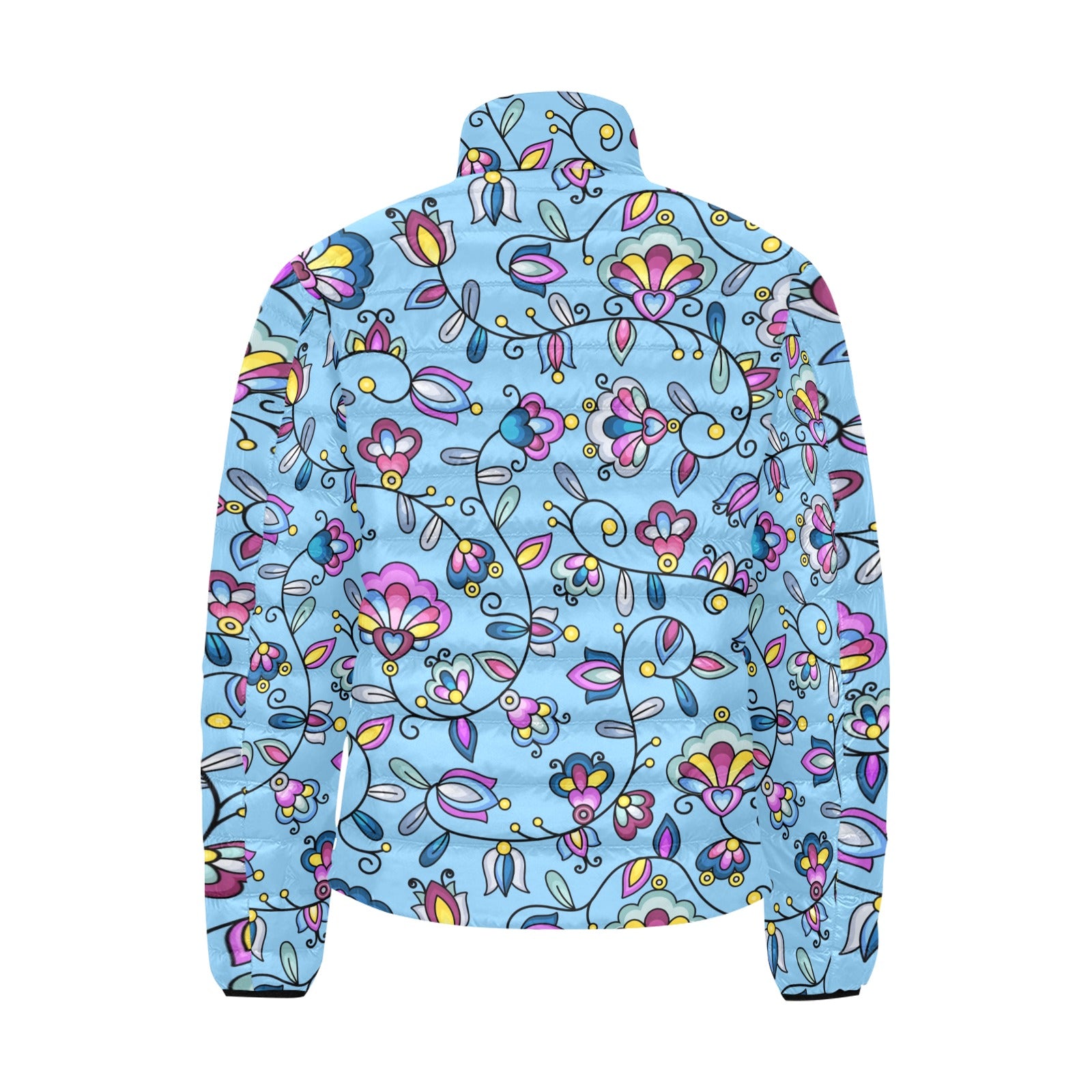 Autumn Bundle Blessing Blue Men's Padded Jacket