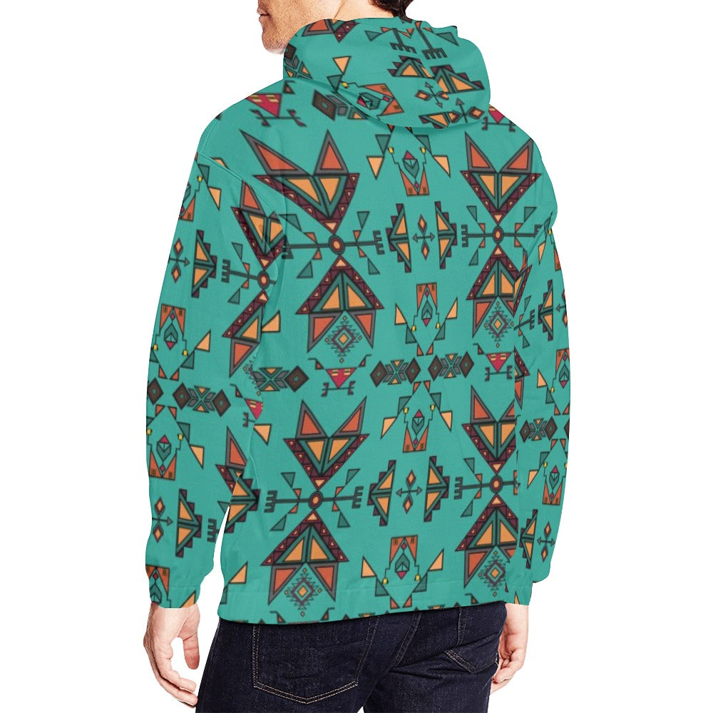 Arrow Dawn Turquoise Hoodie for Men (USA Size)