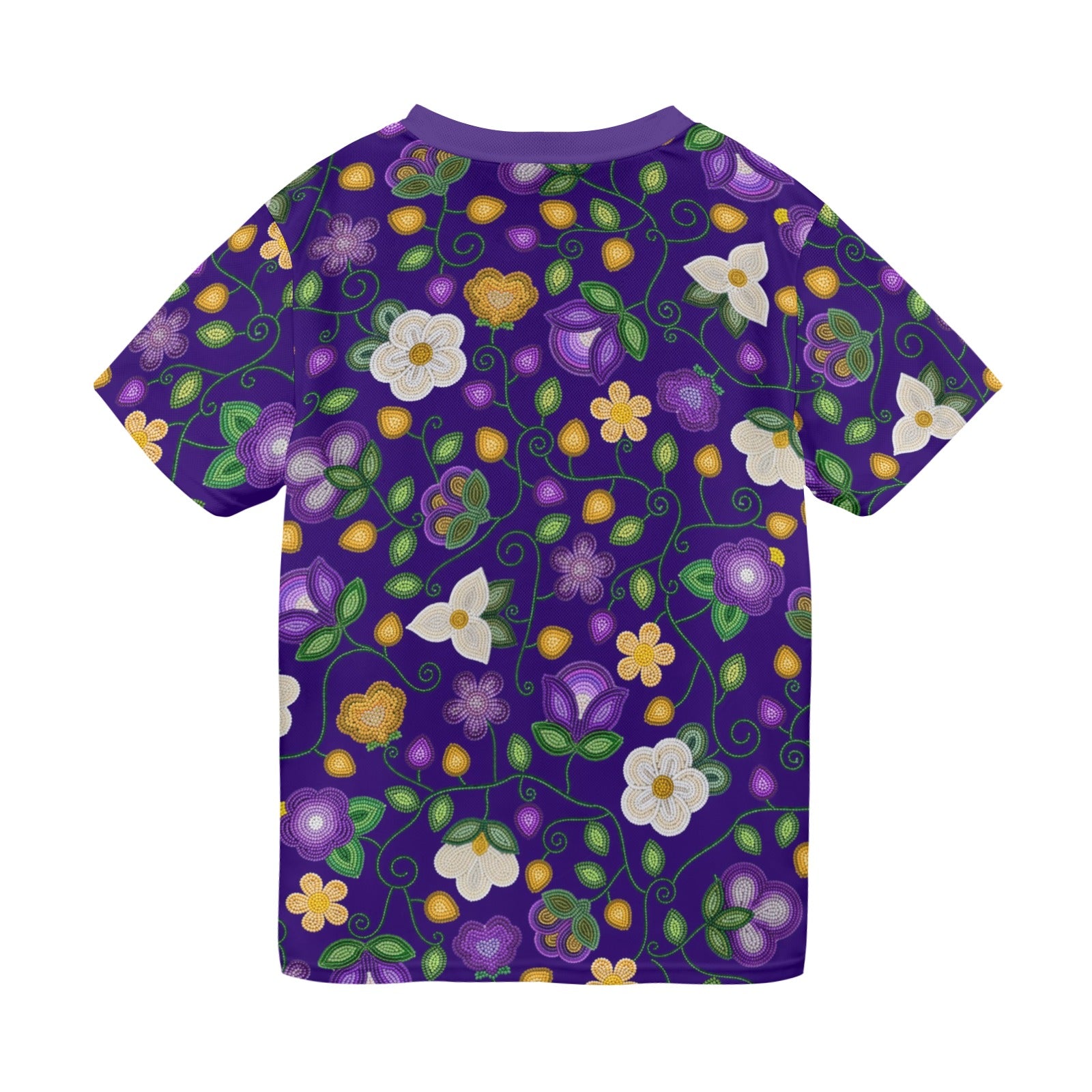 Midnight Moss Bloom Aubergine T-shirt for Men