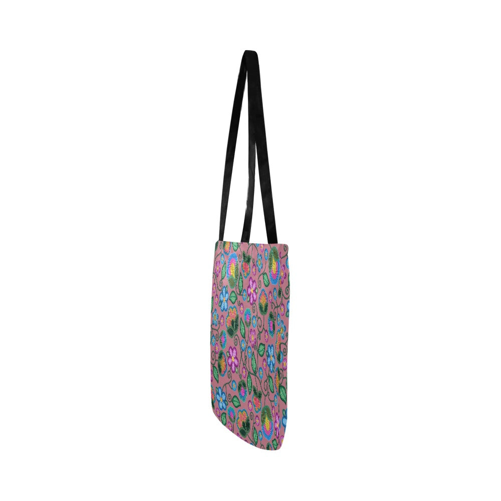 Turquoise Sunbeam Peach Reusable Shopping Bag (Two sides)