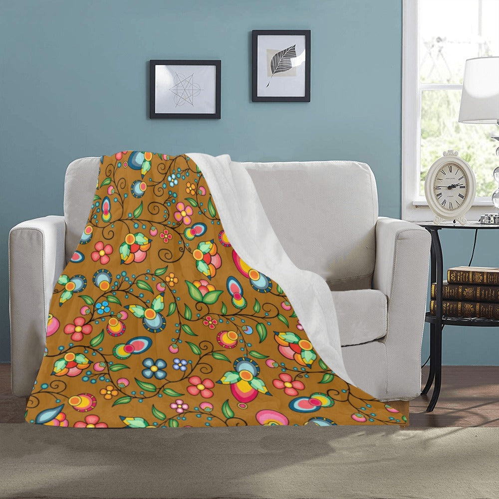 Floral Bounty Fall Leaves Ultra-Soft Micro Fleece Blanket 40"x50"