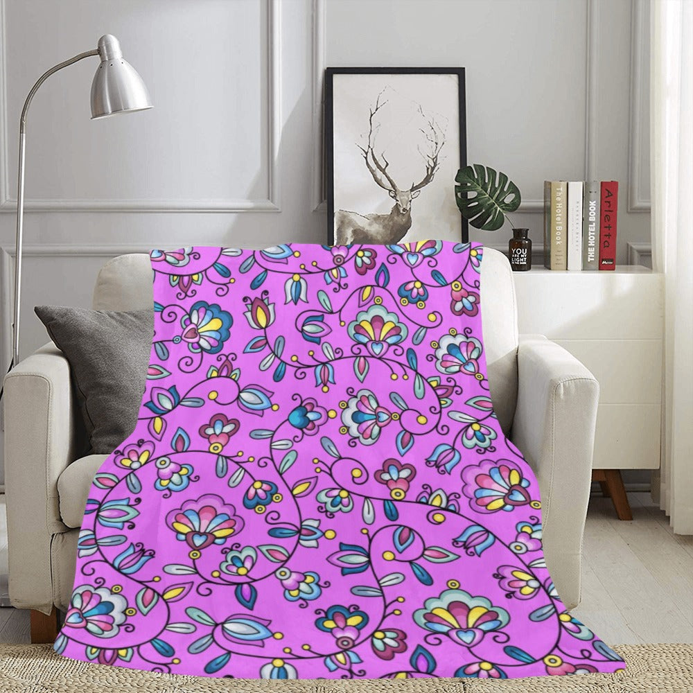 Autumn Bundle Blessing Purple Ultra-Soft Micro Fleece Blanket 60"x80"