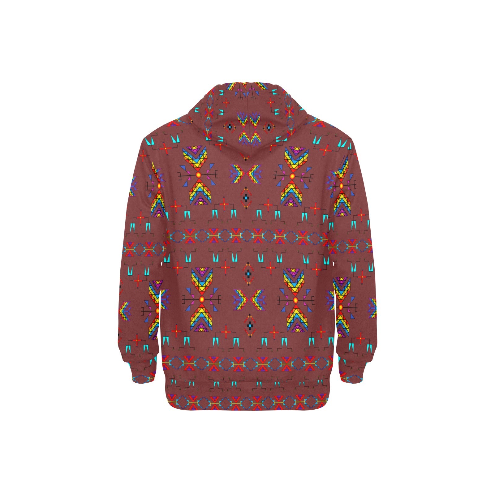 Rainy Chief Rainbow Earth Clay Men's Long Sleeve Fleece Hoodie