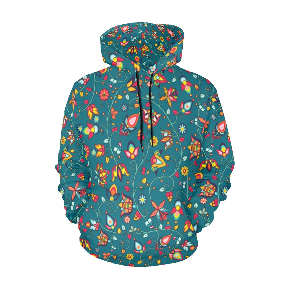 Thorny Path Teal Hoodie for Men (USA Size)