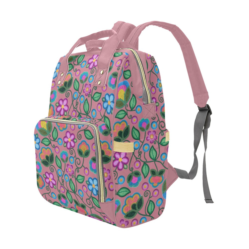 Turquoise Sunbeam Peach Multi-Function Diaper Backpack/Diaper Bag