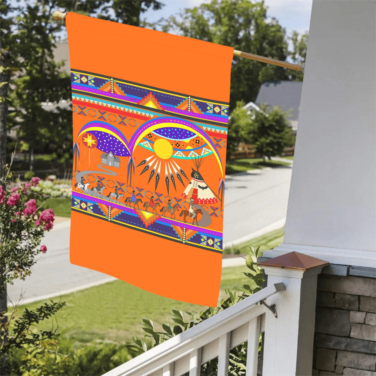 Seven Generations Medicine Garden Flag 36''x60'' (Two Sides Printing)