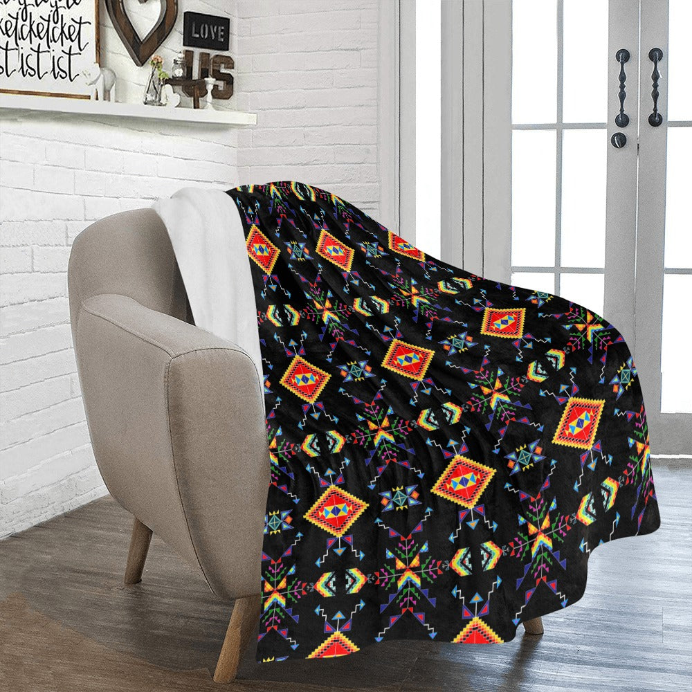 Buffalo Jump Black Ultra-Soft Micro Fleece Blanket 50"x60"