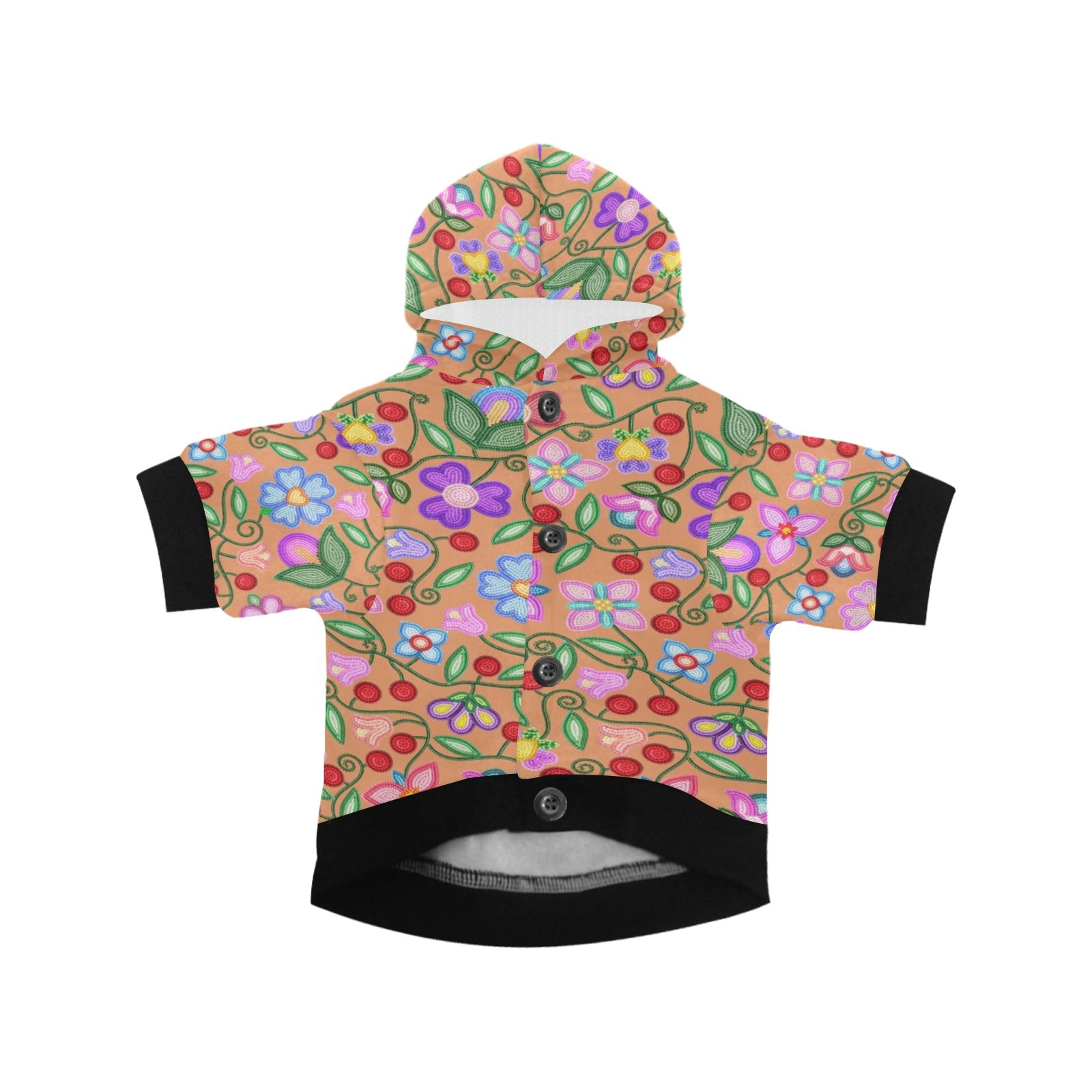 Petal Harmony Terracotta Pet Dog Hoodie