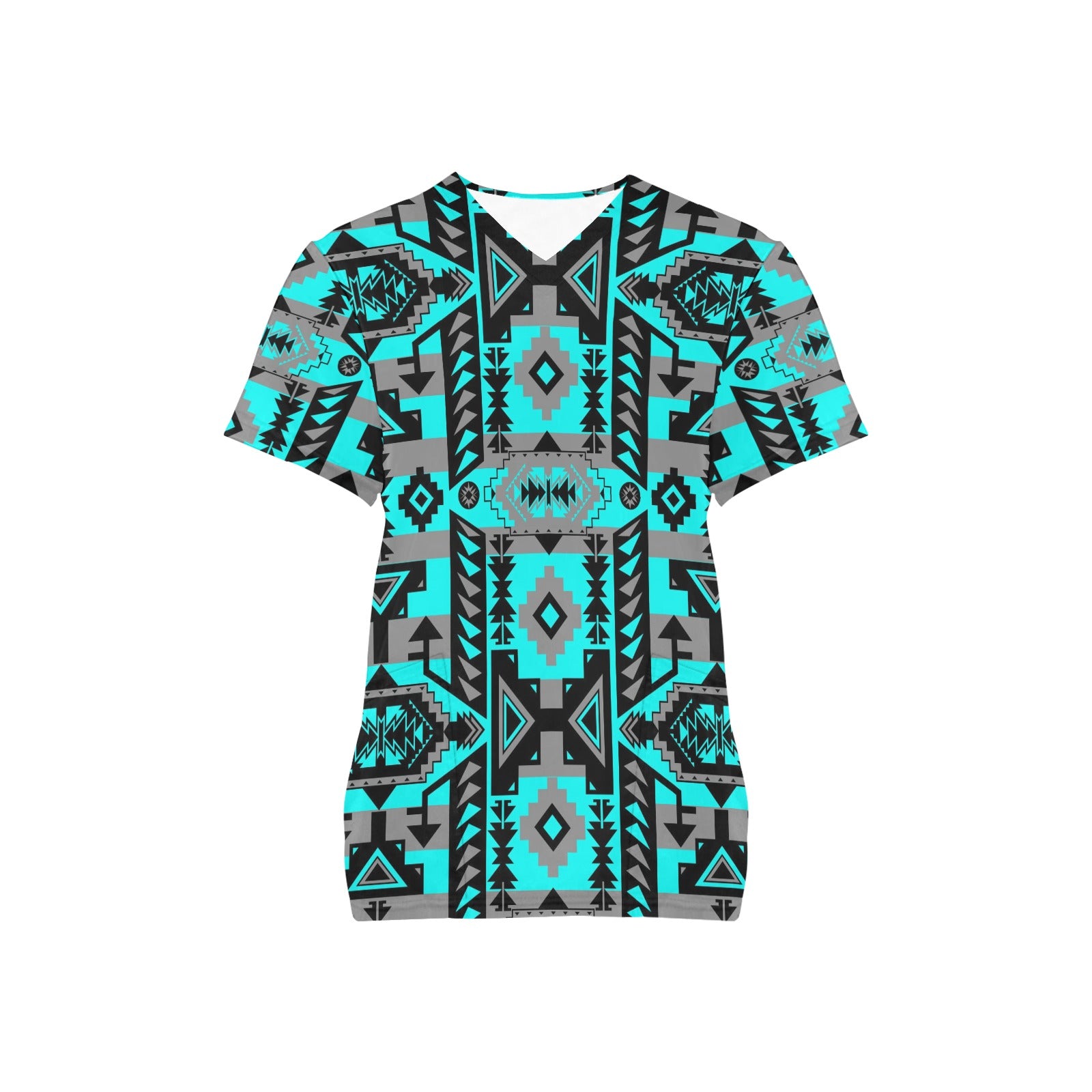 Chiefs Mountain Sky Scrub Top