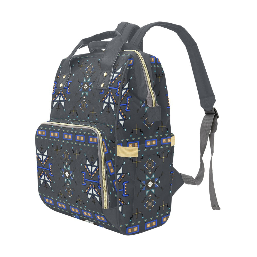 Eagle Strike Gray Multi-Function Diaper Backpack/Diaper Bag