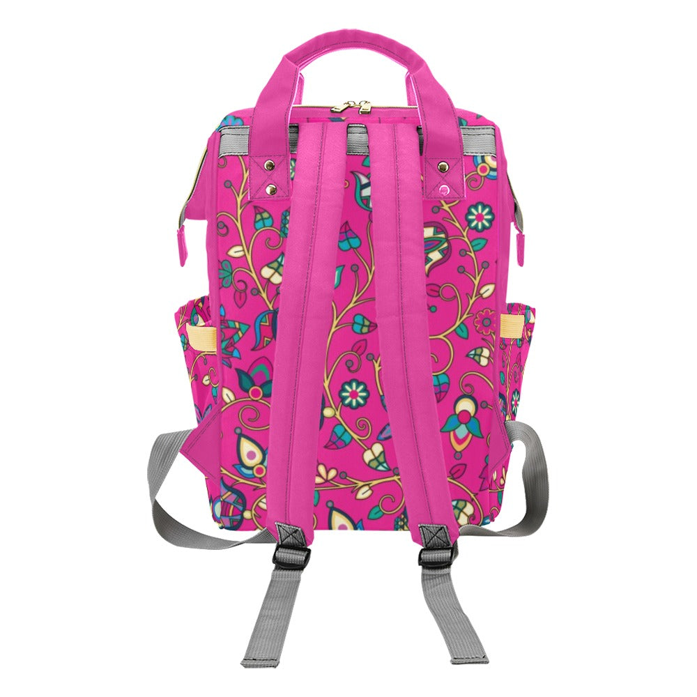 Thorny Path Pink Multi-Function Diaper Backpack/Diaper Bag