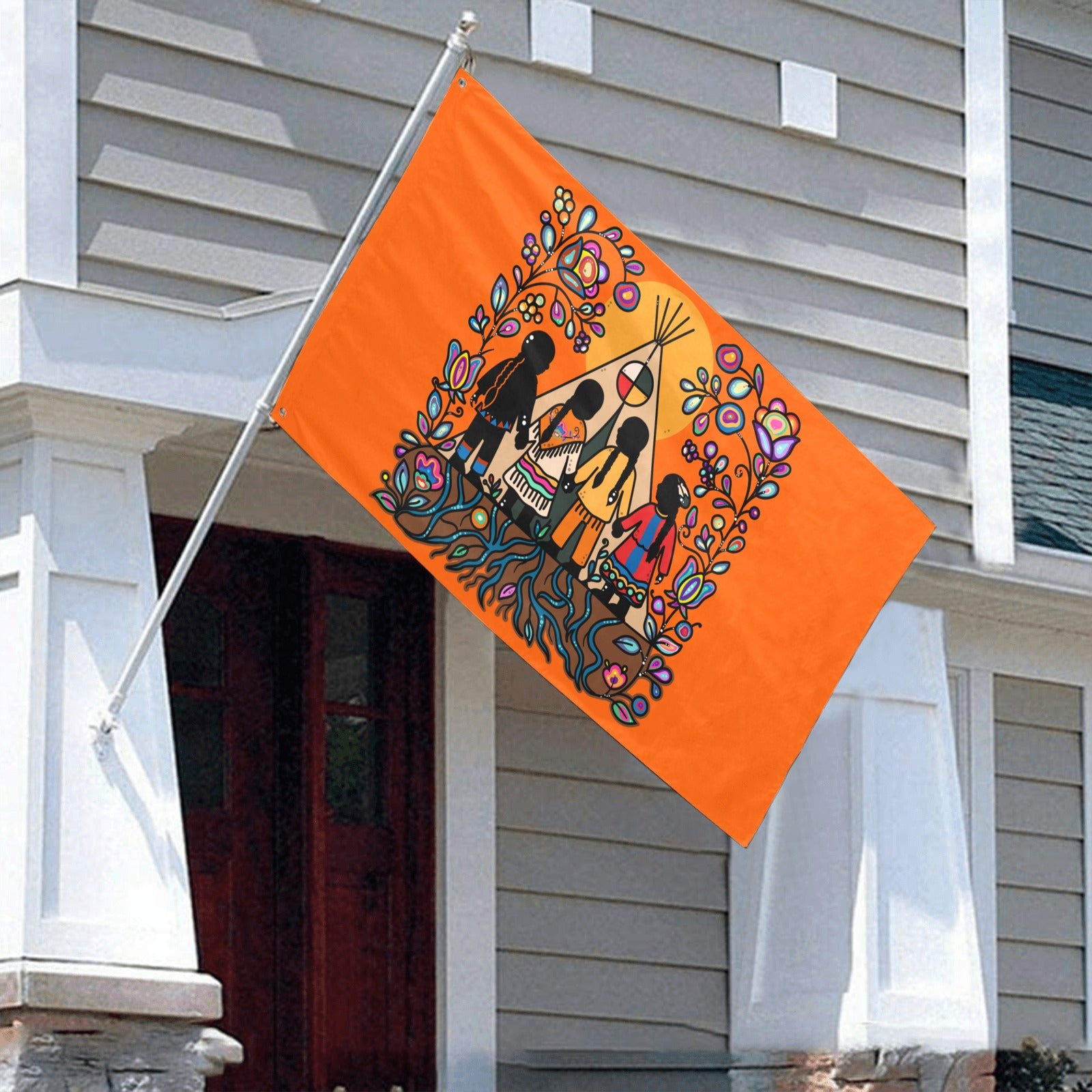 Rooted in Culture Garden Flag 59"x35"