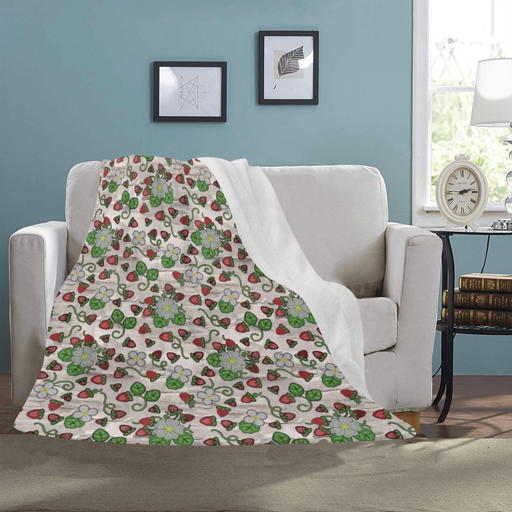 Strawberry Dreams Bright Birch Ultra-Soft Micro Fleece Blanket 50"x60"