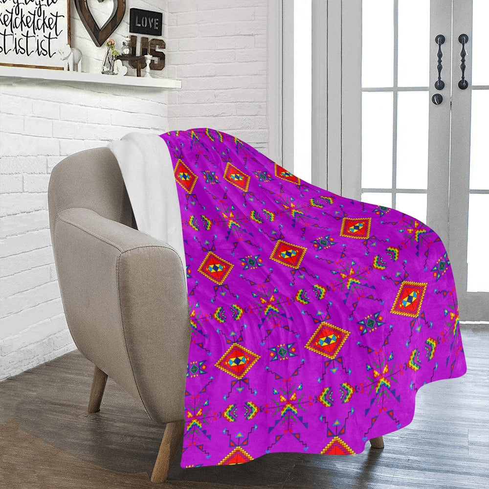 Buffalo Jump Purple Ultra-Soft Micro Fleece Blanket 50"x60"
